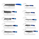 Kitchen Multi-purpose Resin Handle Knife Set